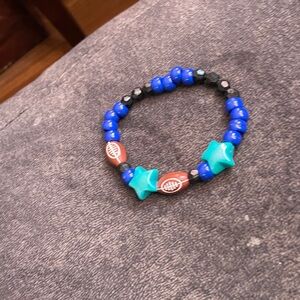 Blue and Teal Beaded Bracelet
